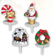 Picture of ASSORTED CHRISTMAS PICKS 3.5CM HIGH